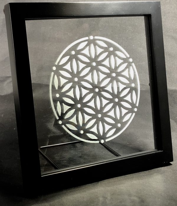 Etched Glass Flower of Life