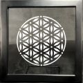 Etched Glass Flower of Life