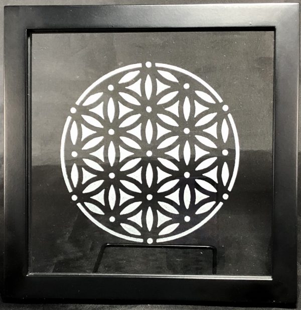 Etched Glass Flower of Life