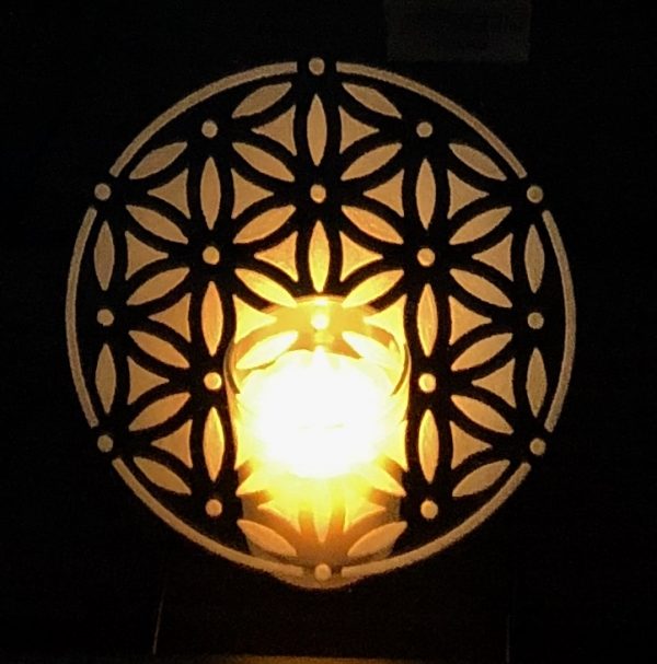 Etched Glass Flower of Life