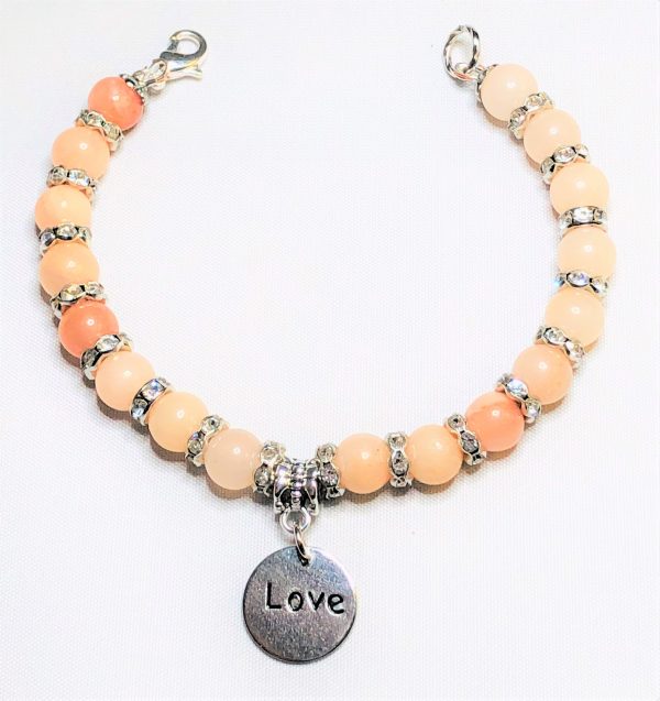 Pink Opal Love Bracelet